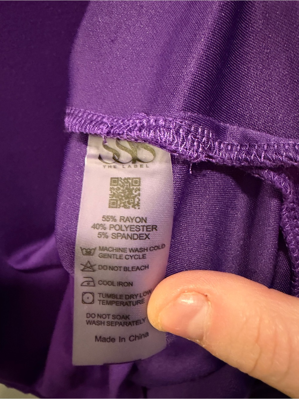 SSYS The Label Lilly Air Oversized Sweatshirt Purple Size S - Picture 7 of 7